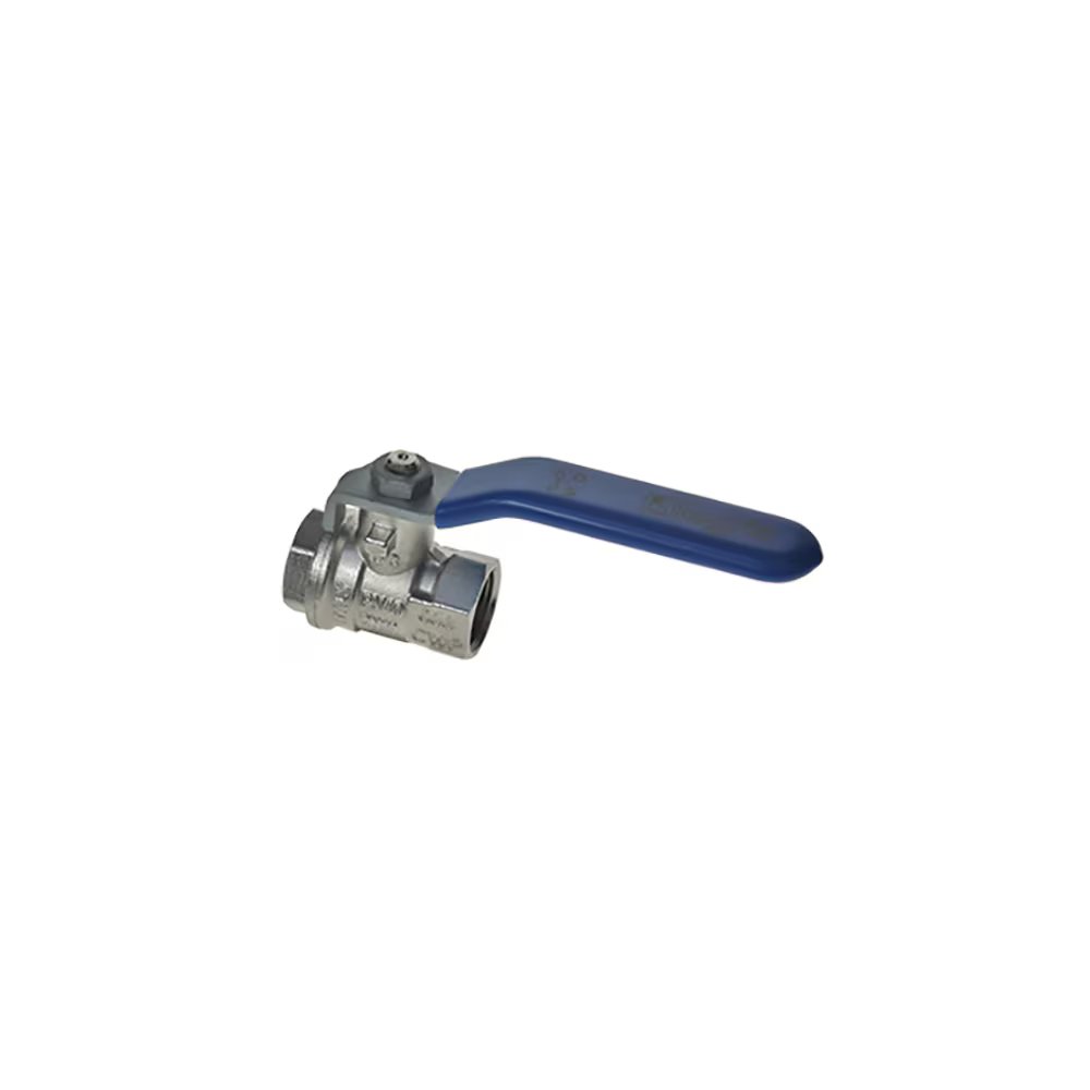 4902 80 46 by Parker | Standard In-Line Ball Valve | 3" Female BSPP Thread | 99 mm Hex | Straight | Nickel-Plated Brass