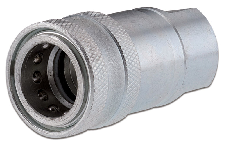 QTF-0808-FNPR ARGUS by Kuriyama | Hydraulic Quick Disconnect Coupling | QT Series | Ball Industry Standard ISO 5675 | -08 ISO 5675 x -08 Female NPTF | Socket | Galvanized Steel