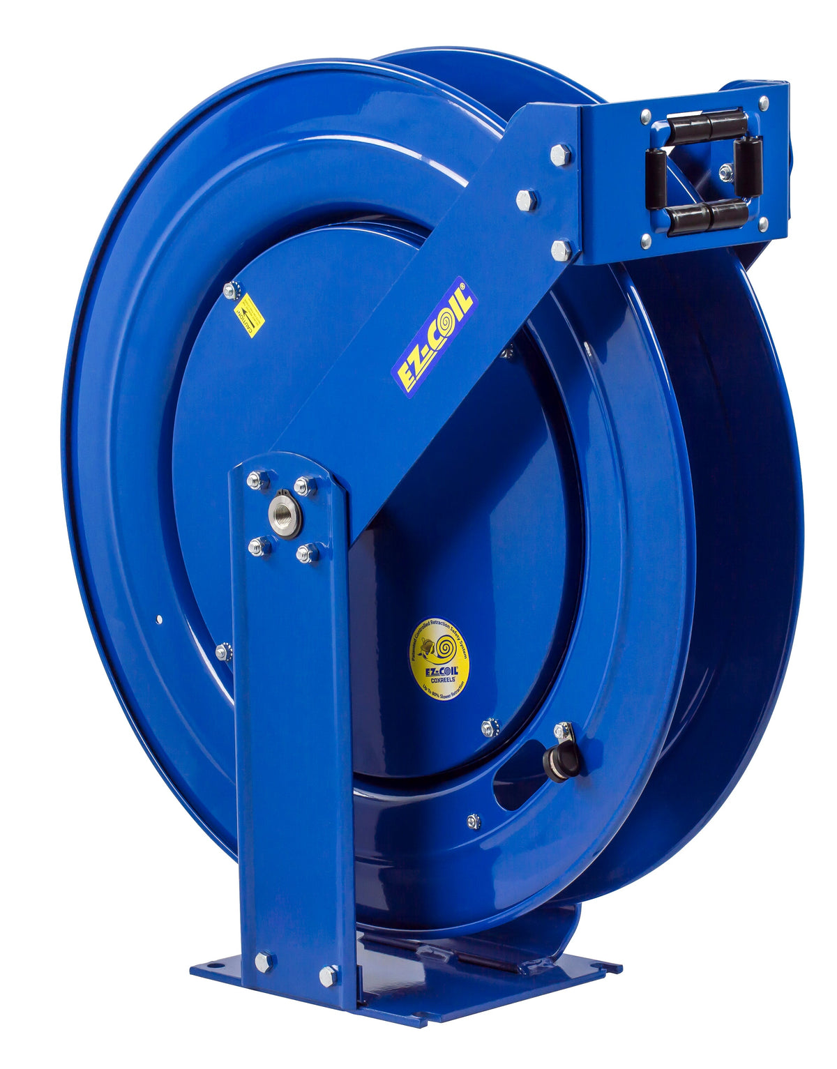 EZ-TBLL-3100 by Coxreels | T Pure Flow Series | 300 PSI EZ-Coil Safety Spring Driven Hose Reel for Breathing Air & Clean Fluids | 3/8" Hose ID, 3/8" FNPT Inlet | Steel | 100ft Capacity, Hose Not Included