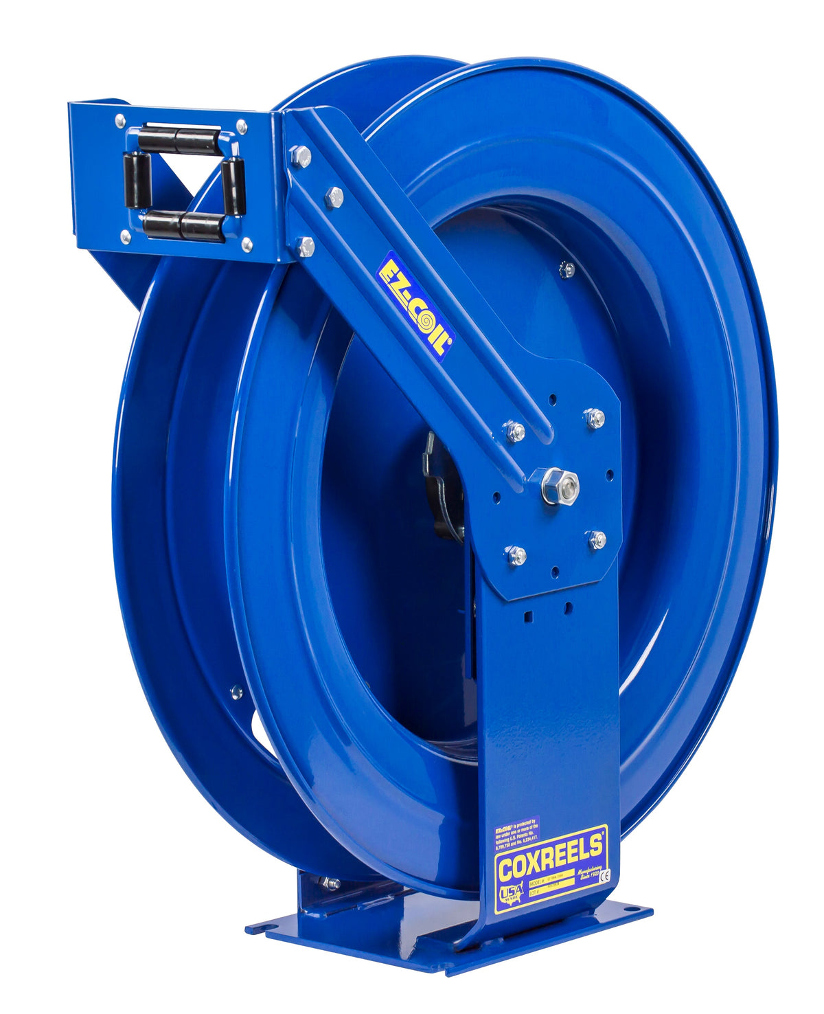 EZ-TBLL-3100 by Coxreels | T Pure Flow Series | 300 PSI EZ-Coil Safety Spring Driven Hose Reel for Breathing Air & Clean Fluids | 3/8" Hose ID, 3/8" FNPT Inlet | Steel | 100ft Capacity, Hose Not Included