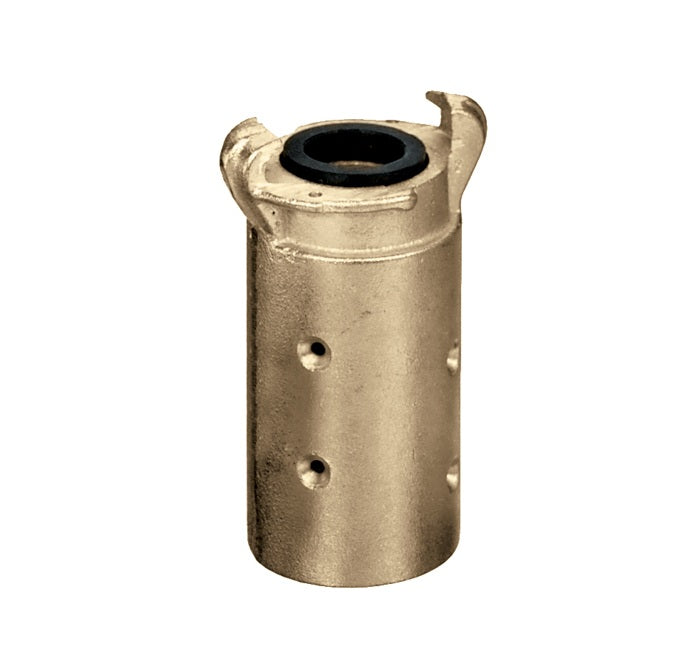 Q-BR2 by Kuriyama | Q-BR Series | Sandblast Hose Coupling | Two Lug | Standard Flow | 1" & 1-1/4" Hose ID | 1-7/8" Hose OD | Brass