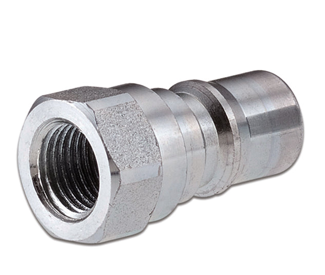 QBM-0808-FNPR ARGUS by Kuriyama | Hydraulic Quick Disconnect Coupling | QB-ISO-B | Poppet Standard ISO 7241 B | -08 ISO 7241 B x -08 Female NPTF | Plug | Galvanized Steel