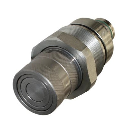 QC-CRTG12-F-M46 by Couplamatic | Hydraulic Quick Coupler | CRTG Series Replacement Cartridge Coupler | 1/2" Body Size | 46mm Cartridge Thread | Socket | Zinc Nickel Plated
