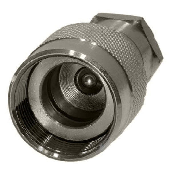 QC-SCB06-F-04N by Couplamatic | Hydraulic Quick Coupler | SCB Screw to Connect Ball | 1/4" Body Size x 1/4-18 Female NPT | Socket | Zinc Plated