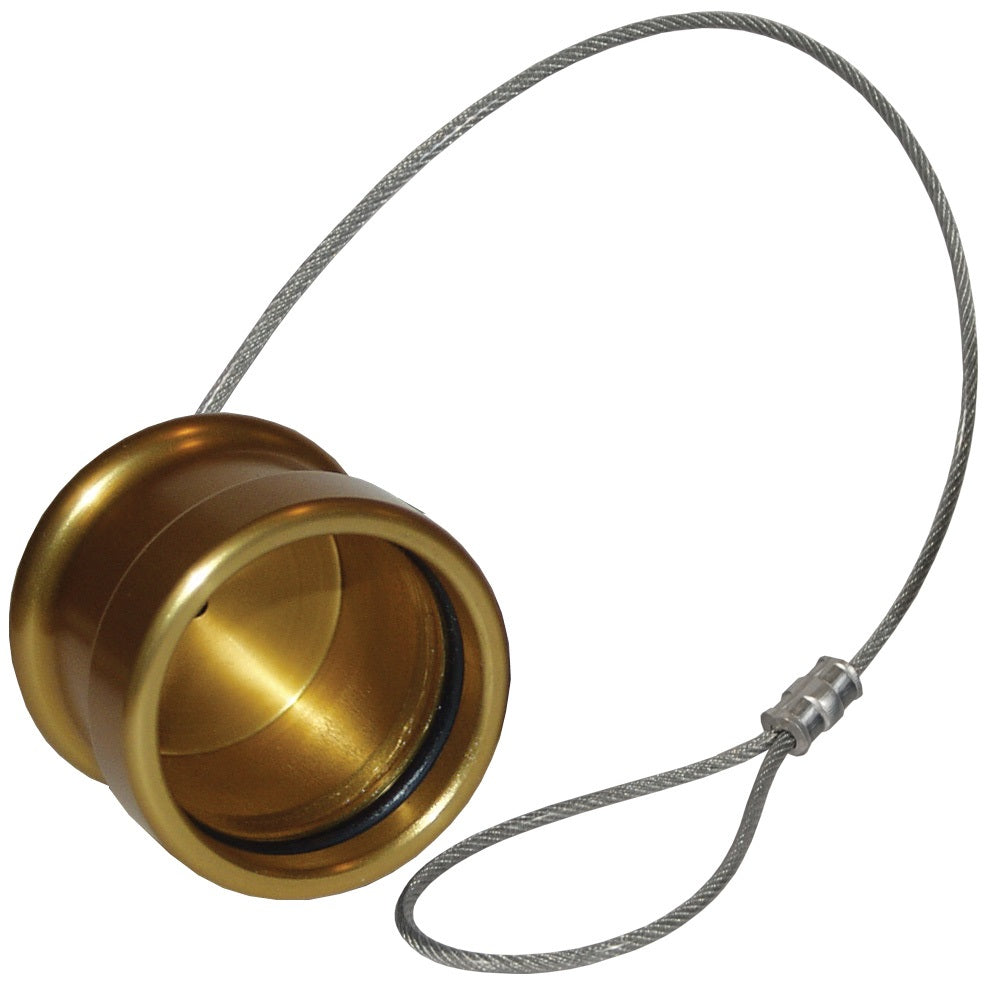 R-HR-CAP by Dixon Valve | FloMAX R-Series (Roll-Pin Style) | Hydraulic Oil Receiver Cap | Gold | Anodized Aluminum