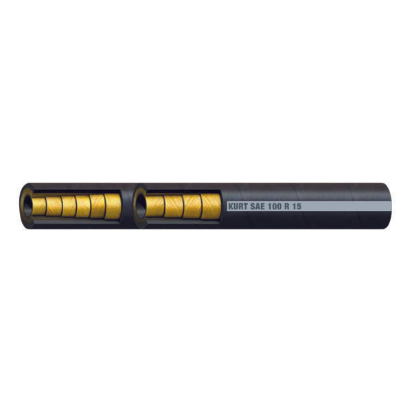 R15-24 by Kurt Hydraulics | SAE 100R15 | 6-Spiral Layer Hydraulic Hose | 100' Reel Length
