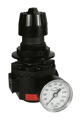 R26-02RHG Dixon Valve Wilkerson 1/4" High Pressure Standard Regulator with Gauge - 112 SCFM