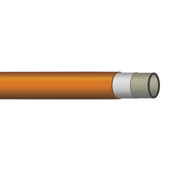 R7-05-NC by Kurt Hydraulics | R7-NC Series | 0.3125in ID x 0.585in ID | 2500 MAWP | Non-Conductive Thermoplastic Hydraulic Hose with Polyester Tube and Polyurethane Cover | SAE 100R7 | Orange | 300ft Reel