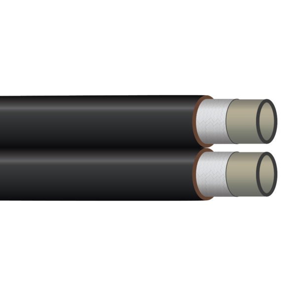 R8-06-TW by Kurt Hydraulics | R8 Series | 0.375in ID x 0.645in ID | 4000 MAWP | Thermoplastic Hydraulic Hose with Polyester Tube and Polyurethane Cover | SAE 100R8 | Black | 250ft Reel