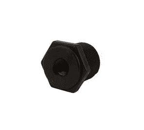 RB100-018 by Banjo | Pipe Fitting | Reducing Bushing | 1" Male NPT x 1/8" Female NPT | 300 PSI | Polypropylene