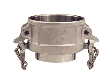 RC200BT Dixon Valve 2" 316 Stainless Steel Boss-Lock Coupler x Butt Weld to Tube End