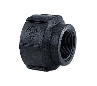 RC200-125 by Banjo | Pipe Fitting for Pipe Reducing Couplings | 2" Female NPT x 1-1/4" Female NPT | 300 PSI | Polypropylene | Pack of 10