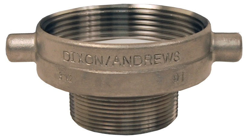 3020-RD-SS by Dixon Valve | Tank Transport Equipment | Reducer | 3" Female NPSM x 2" Male NPT | Stainless Steel