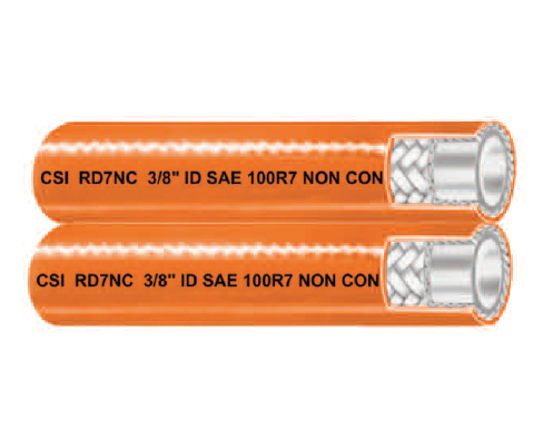 1/4" RD7TLNC by Couplamatic | Non-Conductive | Twin Line Thermoplastic Hydraulic Hose | Reduced OD | Polyester Braid | SAE 100R7 | 1/4" ID | 250ft