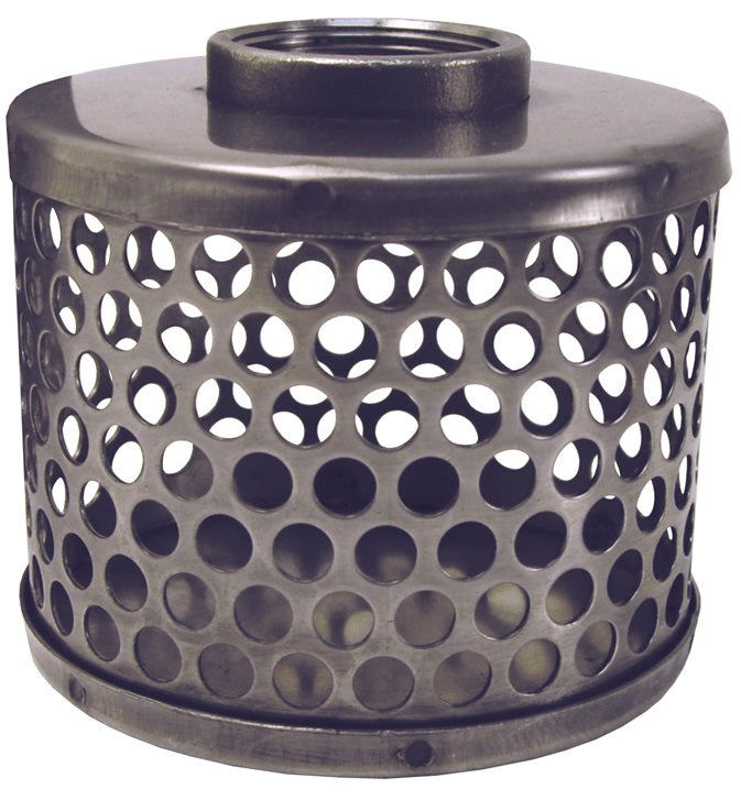 RRHS40 by Dixon Valve | Round Hole Strainer | 4" Female NPSM | 304 Stainless Steel