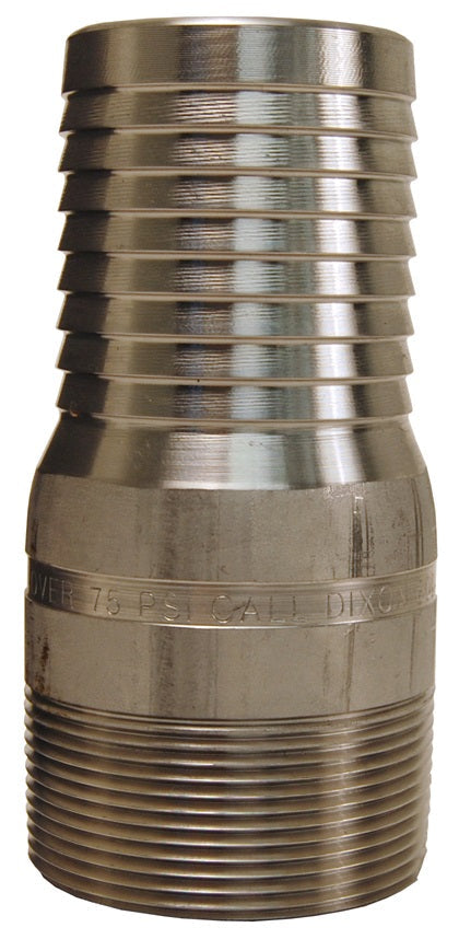 RST1 by Dixon Valve | King Combination Nipple | No Knurl | 1/2" Male NPT x 1/2" Hose ID | 316 Stainless Steel
