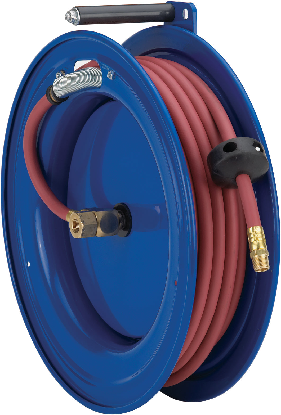 SL19L-M450 by Coxreels | S Series | 2,500 PSI Left Side Mount Spring Driven Hose Reel for Air, Water & Oil | 1/2" Hose ID, 1/2" FNPT Inlet | Steel | 50ft Capacity, Hose Not Included