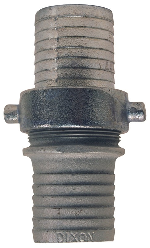 S93 by Dixon Valve | King Short Shank Suction Hose Coupling | Complete Coupling | 2-1/2" Male NPSM x 2-1/2" Female NPSM | Plated Iron Shank & Nut