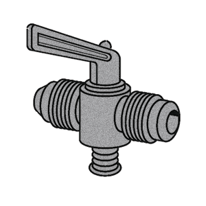 B-36729 Breco by Foster | Shut-Off Valve | 3/8" Male SAE 45° Flare