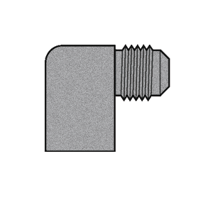 B-350-10-08 Breco by Foster | 5/8" Male SAE 45° Flare x 1/2" Female NPTF Thread | 90° Elbow