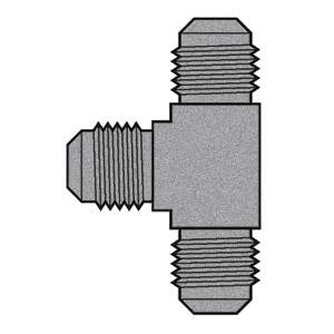 B-344-14-14-14 Breco by Foster | 7/8" Male SAE 45° Flare x 7/8" Male SAE 45° Flare x 7/8" Male SAE 45° Flare | Tee