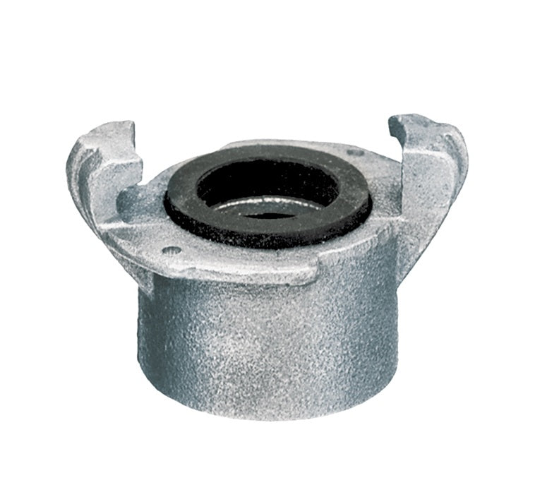 SB-AL2 by Kuriyama | SB-AL Series | Sandblast Threaded Hose Coupling | Two Lug | Standard Flow | 1" Hose ID | 1-7/8" Hose OD | 1-1/2" Female NPT | Aluminum