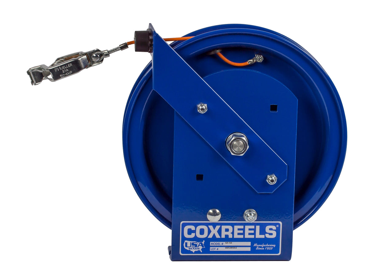 SD-75 by Coxreels | SD Series | Spring Driven Static Discharge Cable Reel | Steel | 75ft Cable Included