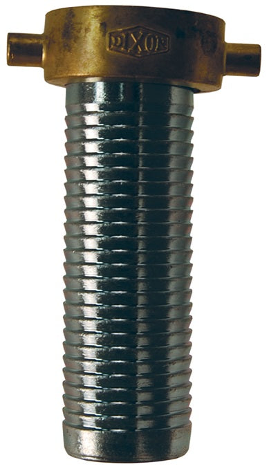 SD20 by Dixon Valve | Super King Long Shank Hose Coupling | Female Fitting | 1-1/2" Female NPSM x 1-1/2" Hose ID | Plated Steel Shank | Brass Pin Lug Nut