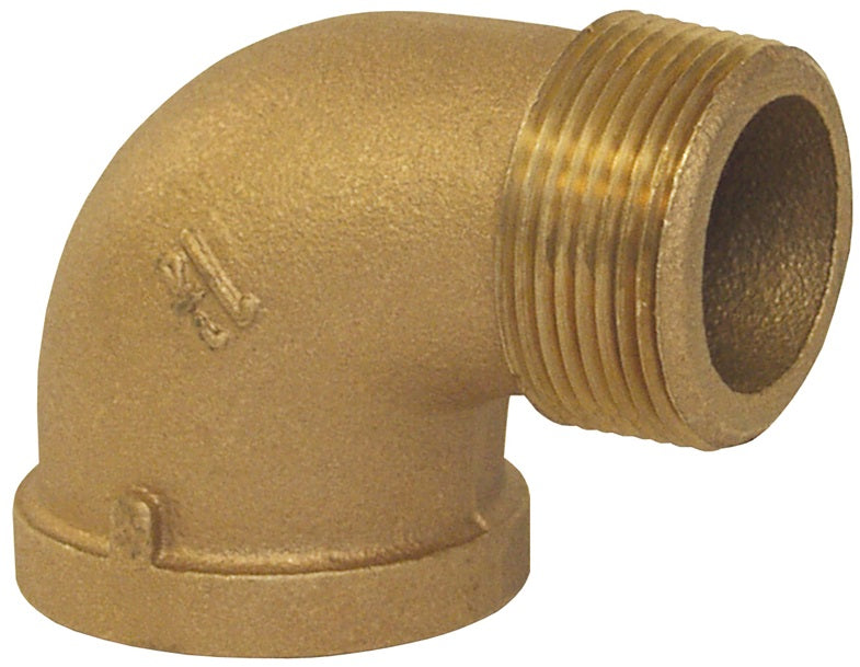 SE9012B by Dixon Valve | 90° Street Elbow | 1-1/4" Male NPT x 1-1/4" Female NPT | 125# Brass