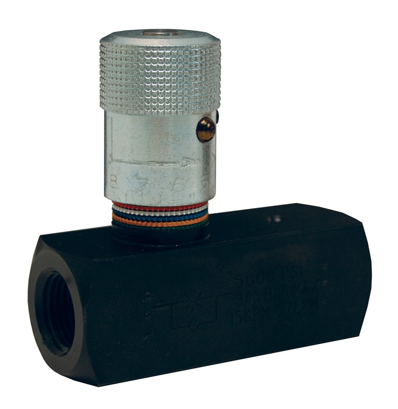 SFC200 by Dixon Valve | Flow Control Valve | Series F | 1/8" Female NPT x 1/8" Female NPT | Black Oxide Steel