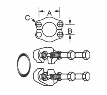 SFKHD-12 by Couplamatic | GW Series Coupling | 3/4" Extra Heavy Duty Split Flange Size | Complete Kit