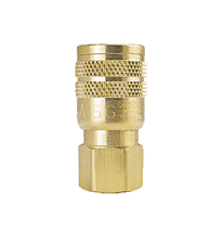 SG3003 by ZSi-Foster | Quick Disconnect | 1-Way Manual Sleeve Guard Socket | 1/4" FPT | Brass