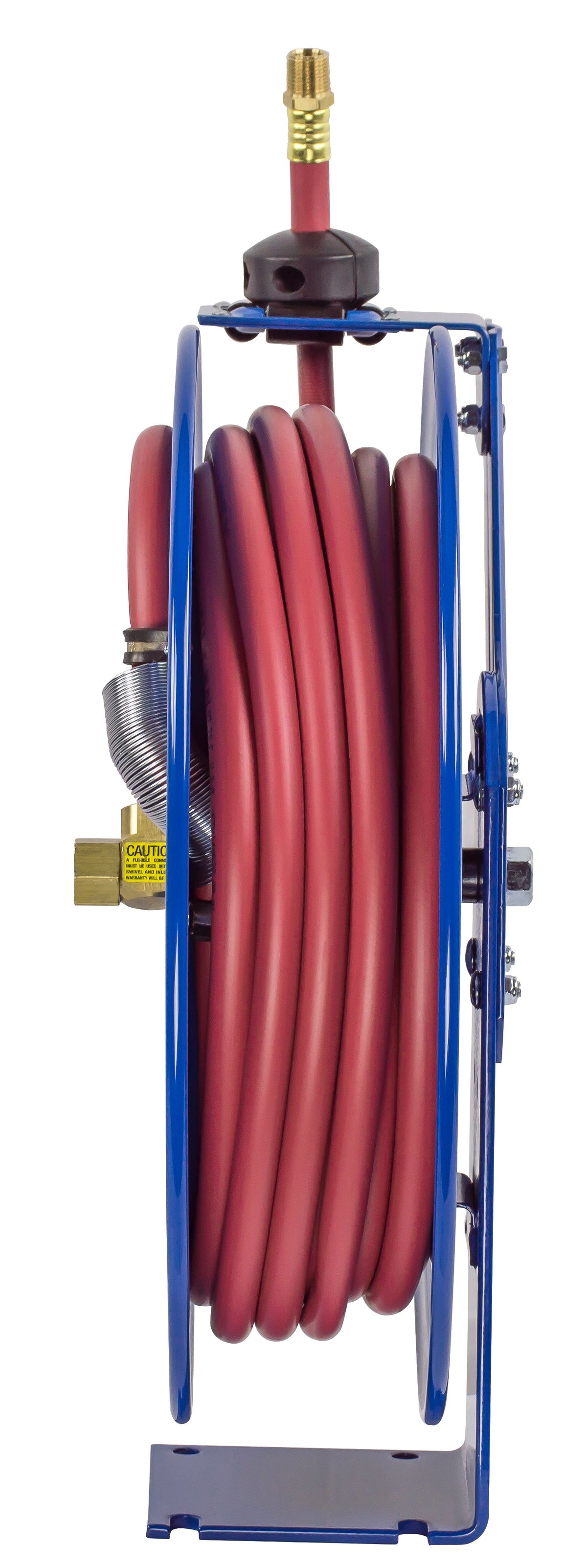 SH-N-525 by Coxreels | SH Series | 300 PSI Spring Driven Hose Reel | 3/4" Hose ID, 3/4" FNPT Inlet x 3/4" MNPT Hose End | Steel | 25ft PVC Hose Included