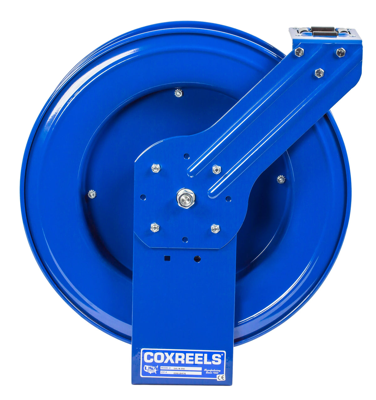 EZ-SHL-4100 by Coxreels | EZ-SH Series | 300 PSI EZ-Coil Safety Spring Driven Hose Reel for Air, Water & Oil | 1/2" Hose ID, 1/2" FNPT Inlet | Steel | 100ft Capacity, Hose Not Included