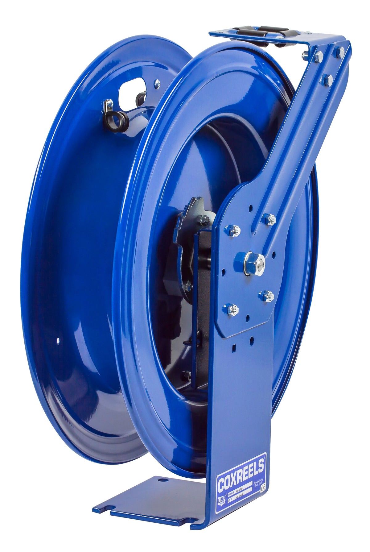 SHFL-N-525 by Coxreels | SH-Fuel Series | 300 PSI Spring Driven Hose Reel for Fuel | 3/4" Hose ID, 3/4" FNPT Inlet | Steel | 25ft Capacity, Hose Not Included