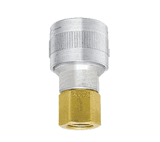 SHD3003LV by ZSi-Foster | Quick Disconnect | SHD3 Series | 1/4" Automatic Socket | 1/4" FPT | Less Valve | Aluminum/Steel/Brass