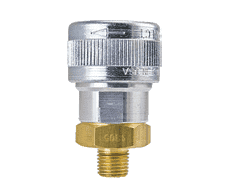 SHD5105 by ZSi-Foster | Quick Disconnect | SHD5 Series | 1/2" Automatic Socket | 3/8" MPT | Aluminum/Steel/Brass