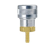 SHD5605 by ZSi-Foster | Quick Disconnect | SHD5 Series | 1/2" Automatic Socket | 3/4" ID | Hose Stem | Aluminum/Steel/Brass