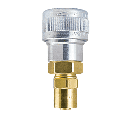SHDSD93 by ZSi-Foster | Quick Disconnect | SHD3 Series | 1/4" Automatic Socket | 3/8" ID x 11/16" OD | Reusable Hose End | Aluminum/Steel/Brass