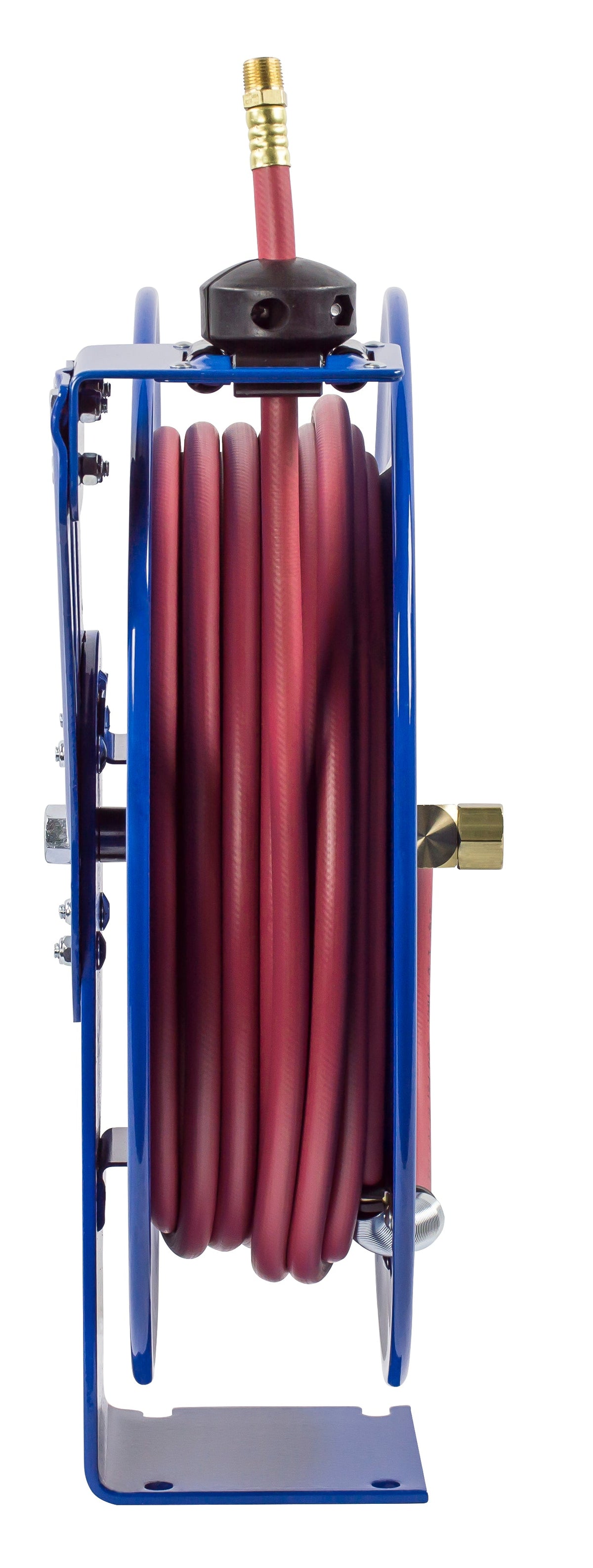SH-N-360 by Coxreels | SH Series | 300 PSI Spring Driven Hose Reel | 3/8" Hose ID, 3/8" FNPT Inlet x 3/8" MNPT Hose End | Steel | 60ft PVC Hose Included