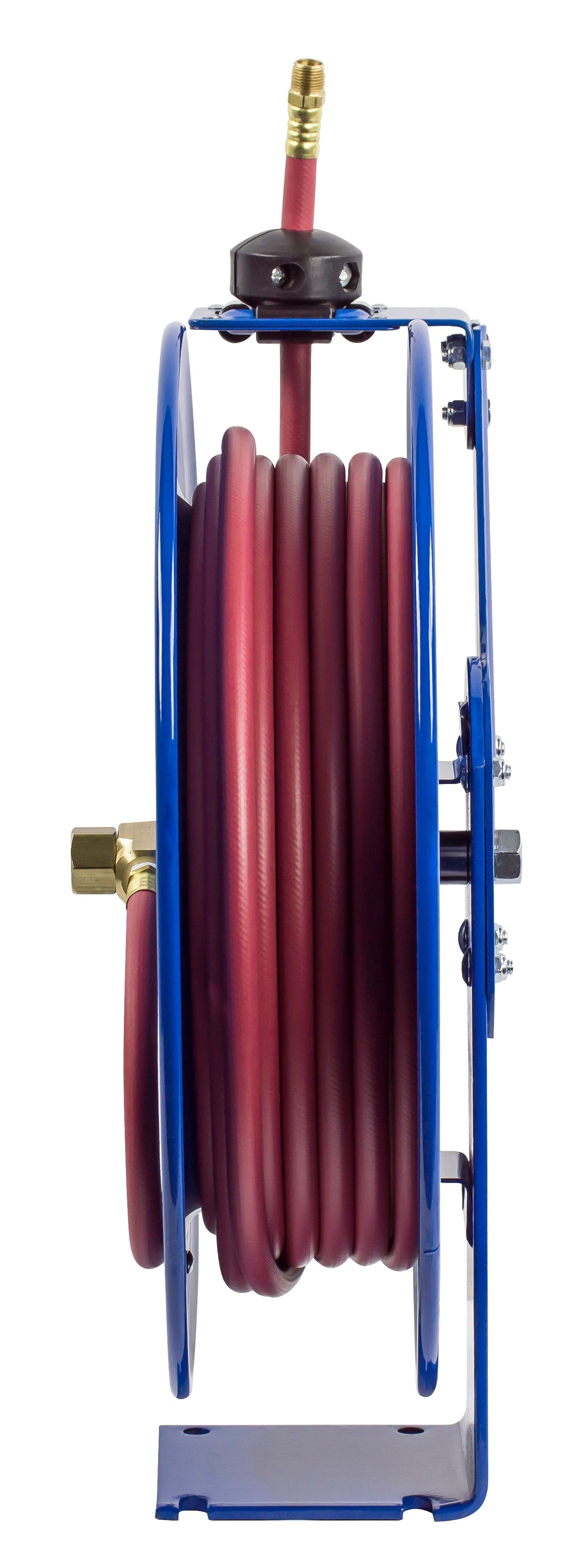 SH-N-440 by Coxreels | SH Series | 300 PSI Spring Driven Hose Reel | 1/2" Hose ID, 1/2" FNPT Inlet x 1/2" MNPT Hose End | Steel | 40ft PVC Hose Included