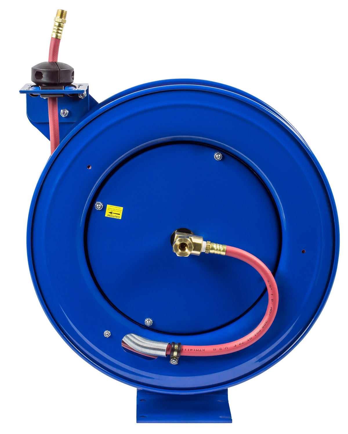 SH-N-350 by Coxreels | SH Series | 300 PSI Spring Driven Hose Reel | 3/8" Hose ID, 3/8" FNPT Inlet x 3/8" MNPT Hose End | Steel | 50ft PVC Hose Included