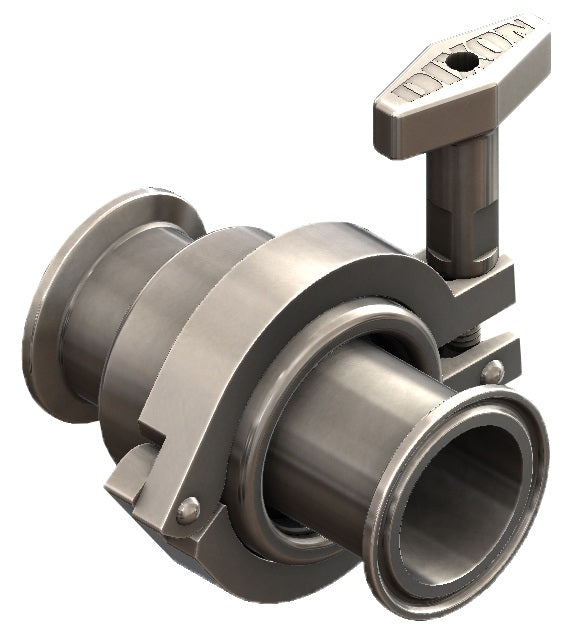 SJSS400SCC120 Dixon Valve SJSS Series Sanitary Swivel - 4" - Style 20 - Clamp Ends - Silicone - 316L Stainless Steel