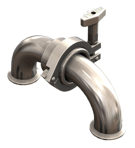 SJSS400SCC140 Dixon Valve SJSS Series Sanitary Swivel - 4" - Style 40 - Clamp Ends - Silicone - 316L Stainless Steel