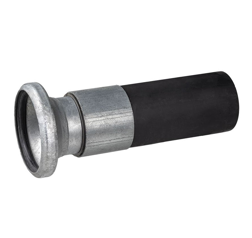 SLB-PCF400 by Kuriyama | SLB-PCF Series | SPHERE LOCK™ Bauer Coupling | Type B | 4" Female Socket x 4" Polycrimp HDPE | Galvanized Steel