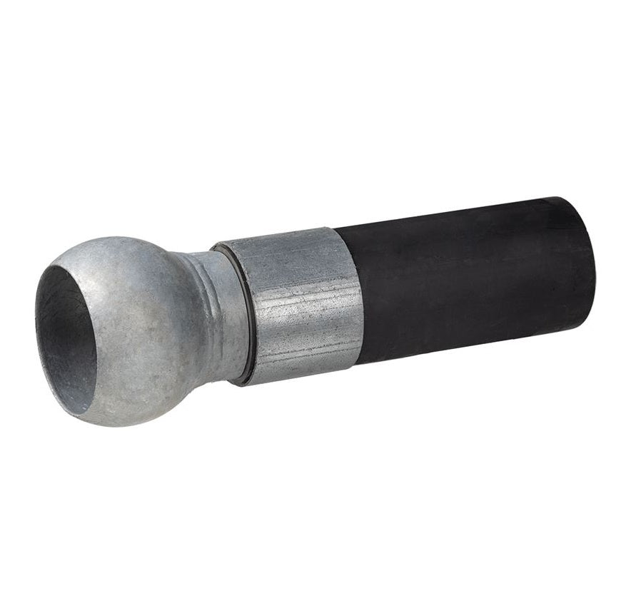 SLB-PCM600 by Kuriyama | SLB-PCM Series | SPHERE LOCK™ Bauer Coupling | Type B | 6" Male Ball x 6" Polycrimp HDPE | Galvanized Steel