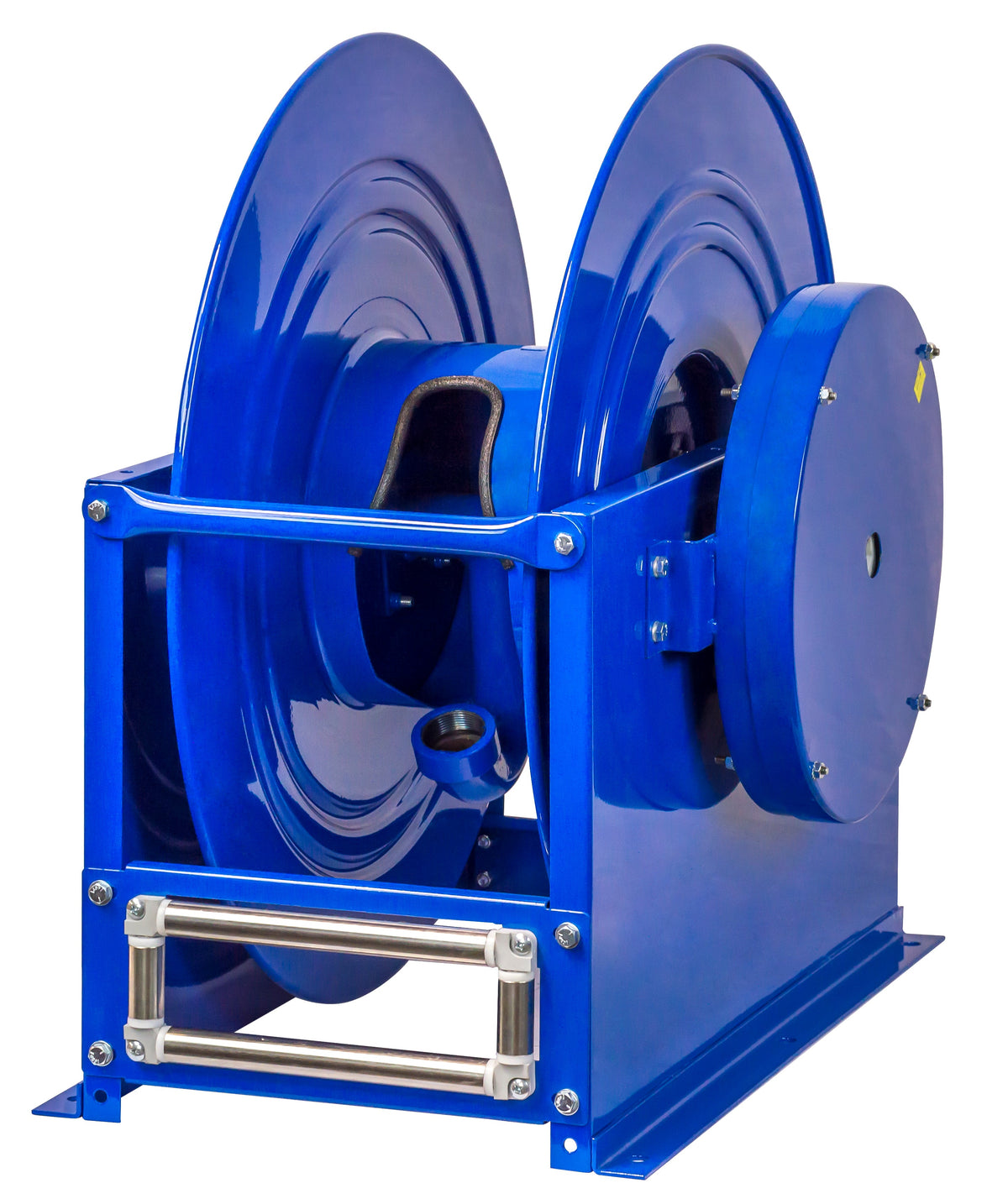 SLPL-4100 by Coxreels | SP Series | 300 PSI Spring Driven Hose Reel | 1/2" Hose ID, 1/2" FNPT Inlet | Steel | 100ft Capacity, Hose Not Included