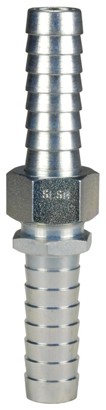 SLS507 by Dixon Valve | Long Shank Fitting | Complete Coupling | 5/8" Hose ID | 3/4" Male GHT x 3/4" Female GHT | Plated Steel