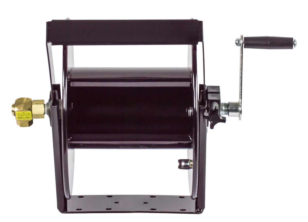 SM17-4-125 by Coxreels | SM Series | 4,000 PSI Swivel Mount Hand Crank Hose Reel | 1/2" Hose ID, 1/2" FNPT Inlet | Steel | 125ft Capacity, Hose Not Included