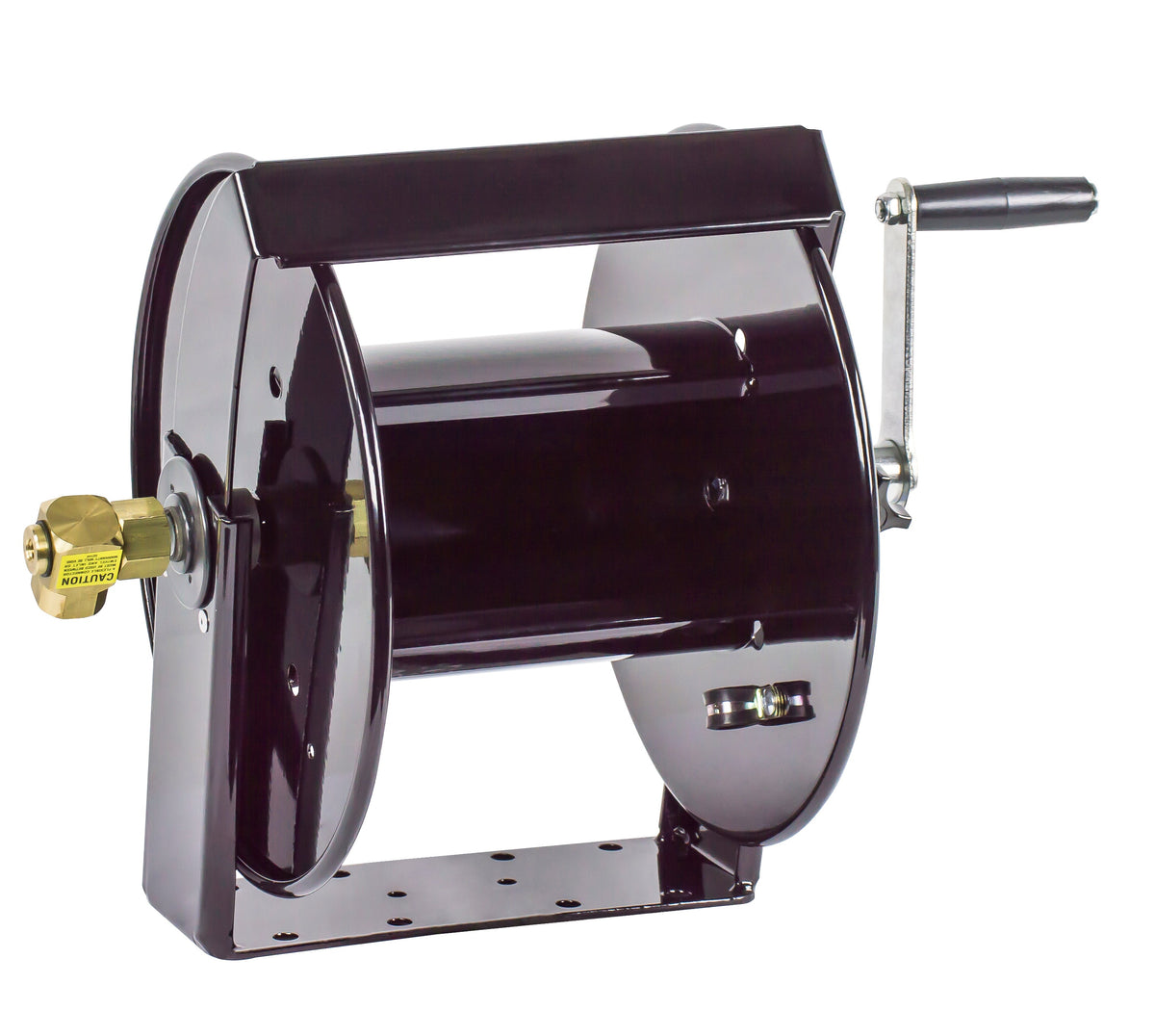 SM17-4-125 by Coxreels | SM Series | 4,000 PSI Swivel Mount Hand Crank Hose Reel | 1/2" Hose ID, 1/2" FNPT Inlet | Steel | 125ft Capacity, Hose Not Included
